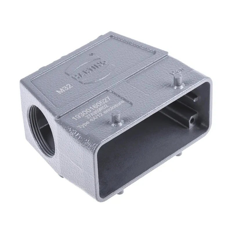 HARTING Han B Range Heavy Duty Power Connector Hood 2 Lever Locking Die Cast Aluminium Body IP65, IP66, IP67 16B 19300160527