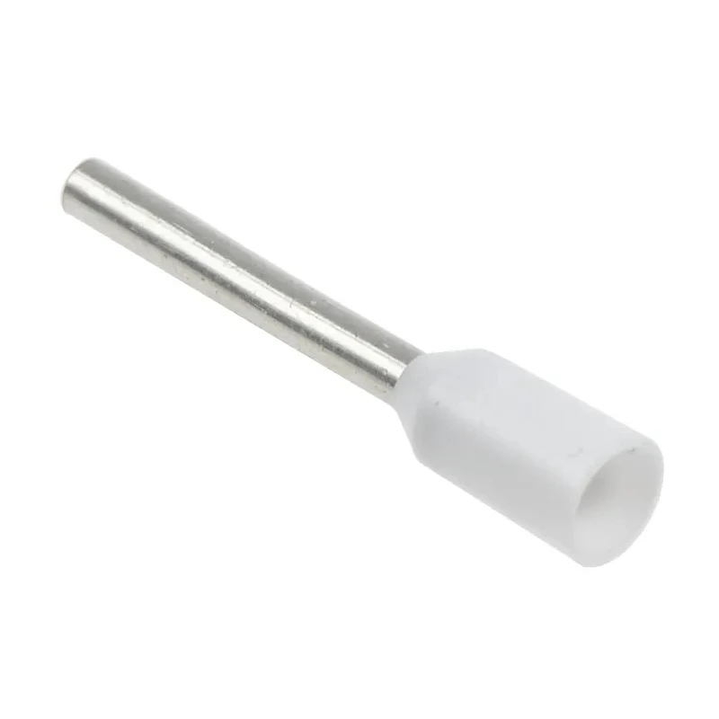Weidmüller Insulated Crimp Bootlace Ferrule 10 mm Pin Length 1 mm Pin Diameter White from 20 AWG to 20 AWG Wire 9019020000
