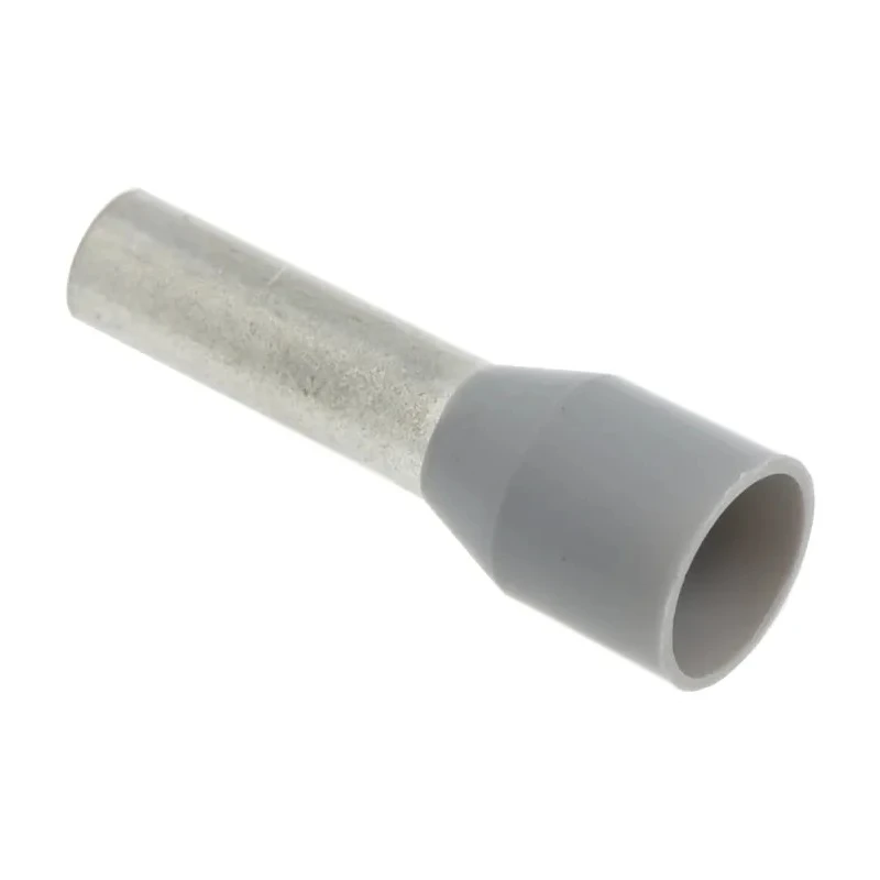 Weidmüller Insulated Crimp Bootlace Ferrule 10 mm Pin Length 2.8 mm Pin Diameter Grey 12 AWG Wire Size 9019190000