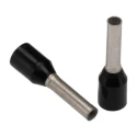 Weidmüller Insulated Crimp Bootlace Ferrule Black Polypropylene Insulation 8 mm Pin Length 1.7 mm Pin Diameter 16 9019120000