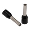 Weidmüller Insulated Crimp Bootlace Ferrule Black Polypropylene Insulation 8 mm Pin Length 1.7 mm Pin Diameter 16 9019120000
