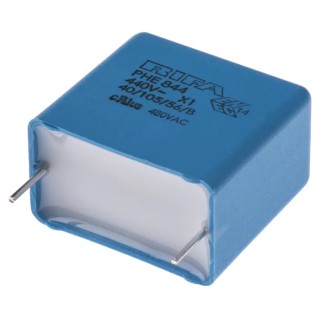 KEMET PHE844 Film Capacitor X1, ±20 %, 470 nF 440V AC Through Hole PHE844
