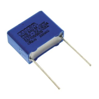 KEMET PHE840 Film Capacitor, ±20 % Tolerance, 220 nF Capacitance, 760 V DC, 280 V AC, Through Hole PHE840
