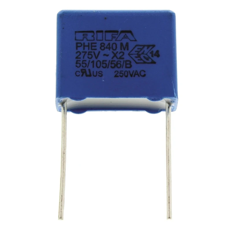 KEMET PHE840 Film Capacitor, ±20 % Tolerance, 220 nF Capacitance, 760 V DC, 280 V AC, Through Hole PHE840