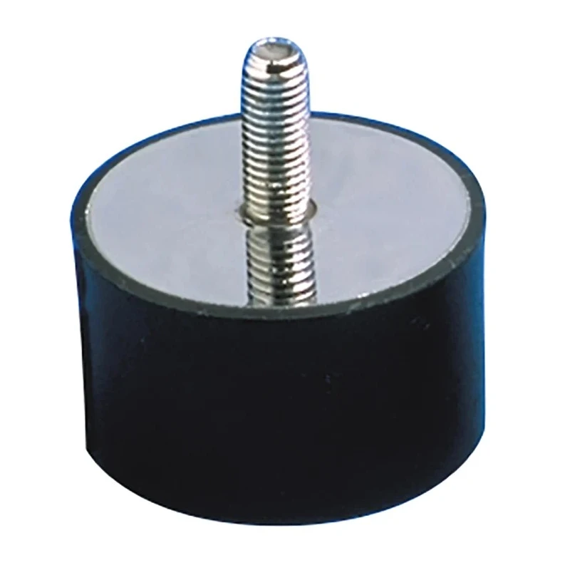 Paulstra Hutchinson Cylindrically Shaped M6 Anti-Vibration Mount Male Buffer Foot 80 daN Compression 25.5mm OD 511158