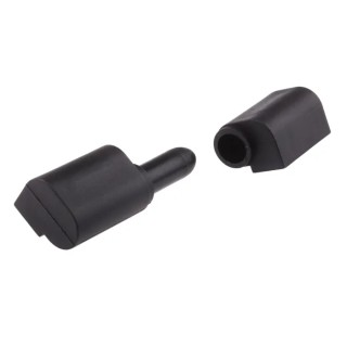 RS PRO Black Powder Coated Thermoplastic Barrel Hinge with Lift Off Pin Screw Fixing 83mm x 28mm x 22mm 110-4575