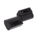 RS PRO Black Powder Coated Thermoplastic Barrel Hinge with Lift Off Pin Screw Fixing 83mm x 28mm x 22mm 110-4575