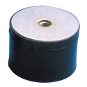 Paulstra Hutchinson Cylindrically Shaped M8 Anti-Vibration Mount Female Buffer Foot with 80 daN Compression, 30 mm OD 511156