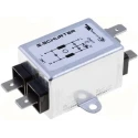 Schurter Panel Mount RFI Filter 1 A 250V AC 60Hz Solder Tab 1 Phase FMW2