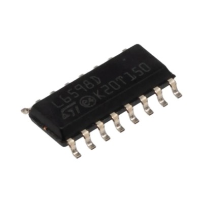 STMicroelectronics 16-Pin SOIC Resonant PWM Controller, 400 kHz, 16.6 V, Flyback Topology L6598D