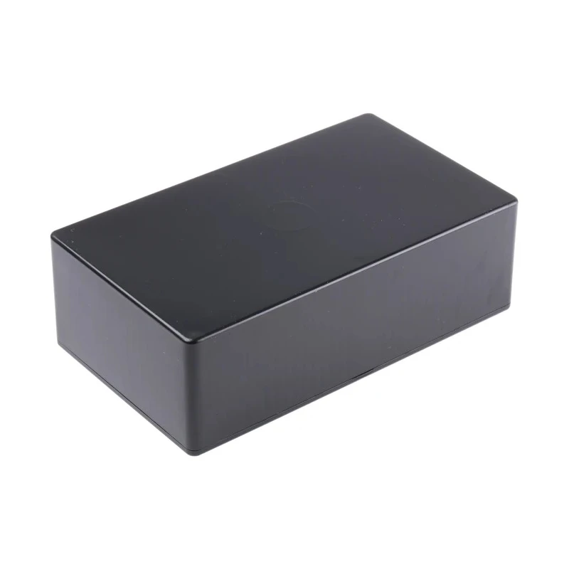 Hammond 1591 Series Black Black Lid ABS Enclosure IP54, 57 mm x 191 mm x 110 mm 1591ESBK