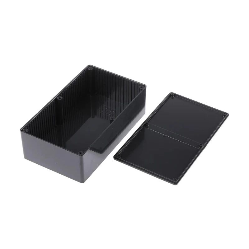 Hammond 1591 Series Black Black Lid ABS Enclosure IP54, 57 mm x 191 mm x 110 mm 1591ESBK