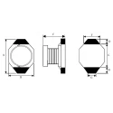Wurth Elektronik WE-PD4 Unshielded Wirewound Surface Mount Inductor with Ferrite Core 6.8 μH ±20% 1.4 A Idc 74455068