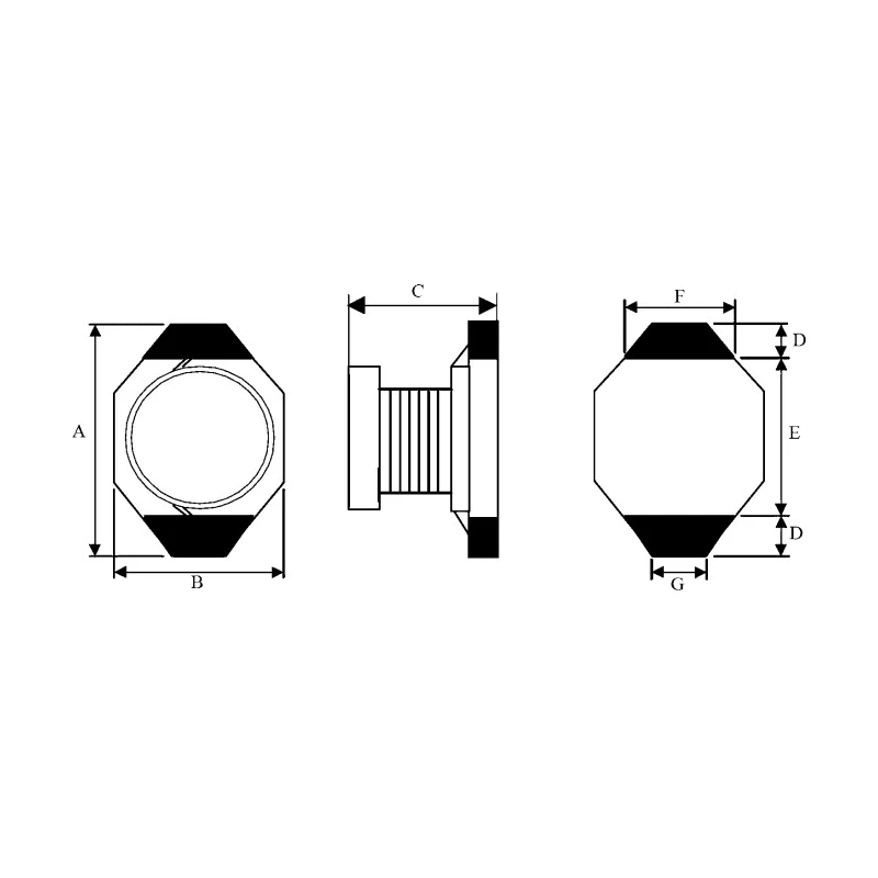 Wurth Elektronik WE-PD4 Unshielded Wirewound Surface Mount Inductor with Ferrite Core 6.8 μH ±20% 1.4 A Idc 74455068