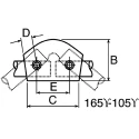 RS Pro 15 To 60 Degree Elbow Connecting Component Strut Profile Type 3 Round Tube Size 48.3 mm 415-5996