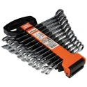 Bahco 12-Piece Ratchet Spanner Set 8 To 19 mm Alloy Steel, Matt Finish 1RM/SH12