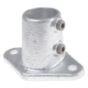 RS PRO Cast Iron Base Flange Type 3 Compatible with 48.3 mm Round Tube 415-6242