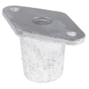 RS PRO Cast Iron Base Flange Type 3 Compatible with 48.3 mm Round Tube 415-6242
