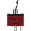 APEM Toggle Switch Panel Mount On-Off SPST Tab Terminal 12A 28V AC/DC Brass Actuator 3631NF/2