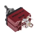 APEM Panel Mount Toggle Switch, On-Off, DPST, Tab Terminal, 28 V dc/ac, 12A, Brass Actuator, IP67, 3600NF Series 3641NF/2