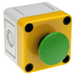 APEM A01 Series Momentary Emergency Stop Push Button Surface Mount 16 mm Cutout IP65 A01MMESP3+52B+FM2+PEA01