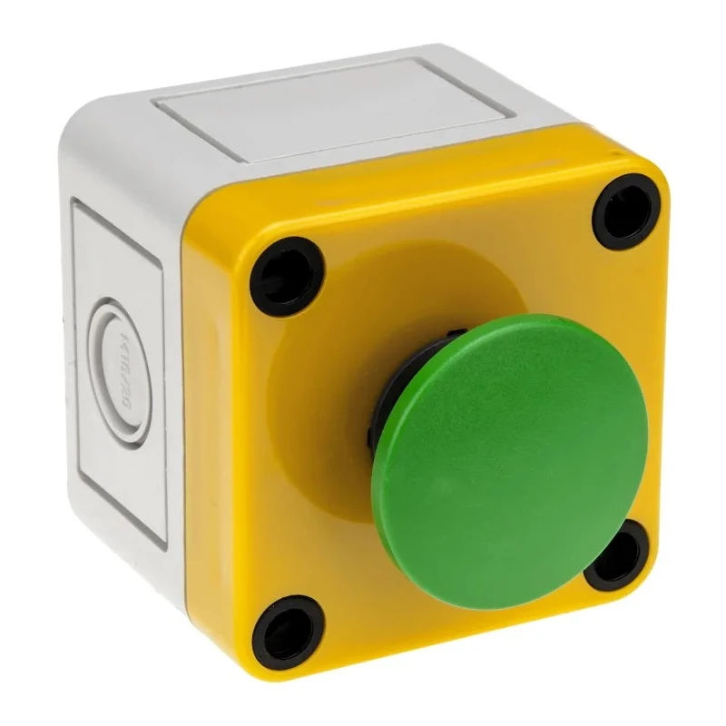APEM A01 Series Momentary Emergency Stop Push Button Surface Mount 16 mm Cutout IP65 A01MMESP3+52B+FM2+PEA01