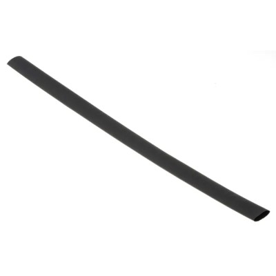 RS PRO Heat Shrink Tubing Black 12.7 mm Sleeve Diameter 300 mm Length 2:1 Shrink Ratio 417-7283