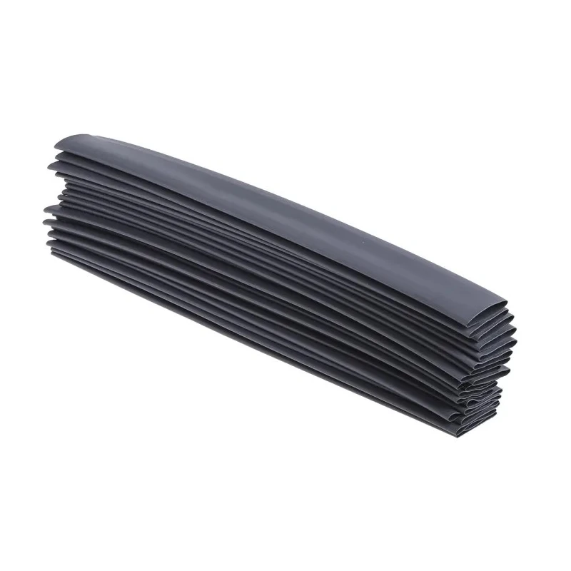 RS PRO Heat Shrink Tubing Black Polyolefin 25.4 mm Sleeve Diameter x 300mm Length, 2:1 Ratio Model 417-7306