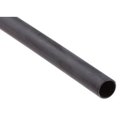 RS PRO Halogen Free Heat Shrink Tubing Black 4.8 mm Sleeve Diameter x 300 mm Length 2:1 Ratio 417-9560
