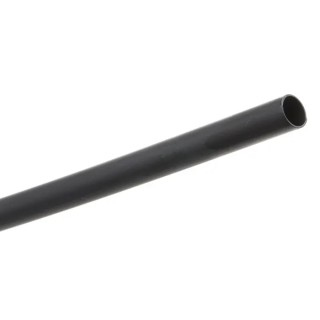 RS PRO Halogen Free Heat Shrink Tubing Black 6.4 mm Sleeve Diameter x 300 mm Length 2:1 Shrink Ratio 417-9576