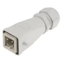 EPIC Heavy Duty Power Connector Insert, 3+E Pole Format, Thermoplastic Zinc Die Cast Body, IP65 10420000+19426000+53111420