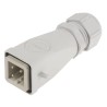 EPIC Heavy Duty Power Connector Insert, 3+E Pole Format, Thermoplastic Zinc Die Cast Body, IP65 10420000+19426000+53111420