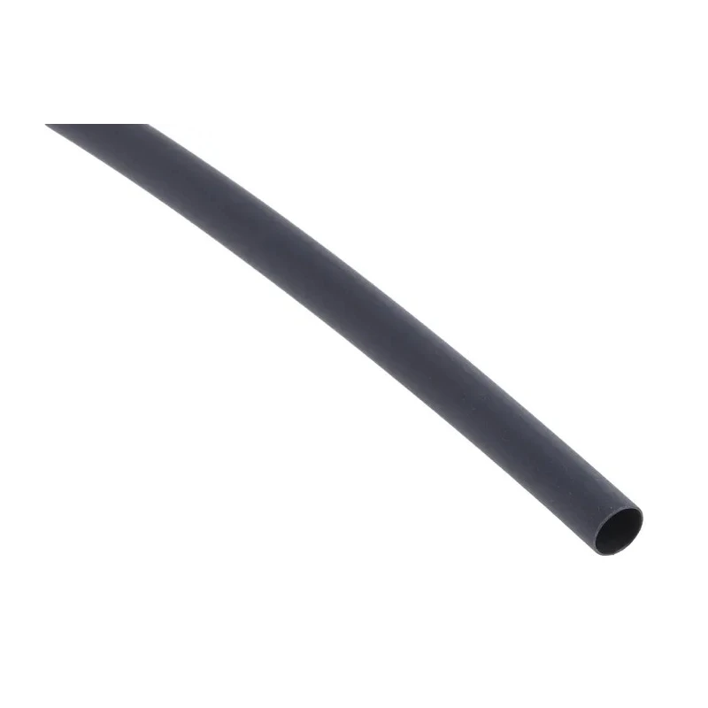 RS PRO Black Polyolefin Heat Shrink Tubing 4.8 mm Sleeve Diameter x 300 mm Length, 2:1 Shrink Ratio 417-7255