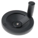 Rose+Krieger Black Die Cast Aluminium Hand Wheel, 100 mm Diameter 90913
