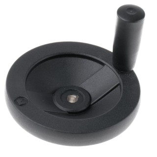 Rose+Krieger Black Die Cast Aluminium Hand Wheel, 100 mm Diameter 90913
