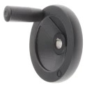 RS PRO Black Die Cast Aluminium Hand Wheel, 100 mm Diameter 90915