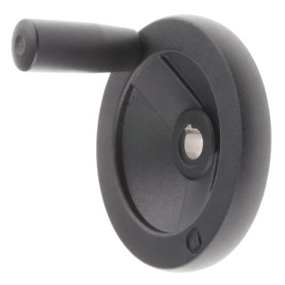 RS PRO Black Die Cast Aluminium Hand Wheel, 100 mm Diameter 90915