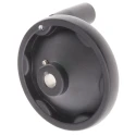 RS PRO Black Die Cast Aluminium Hand Wheel, 100 mm Diameter 90915
