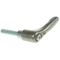 Rose+Krieger Zinc Galvanised Steel Clamp Lever M6x 25 mm Thread Length 40 mm Handle Length 90212