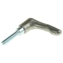 Rose+Krieger Zinc Galvanised Steel Clamp Lever M6x 25 mm Thread Length 40 mm Handle Length 90212