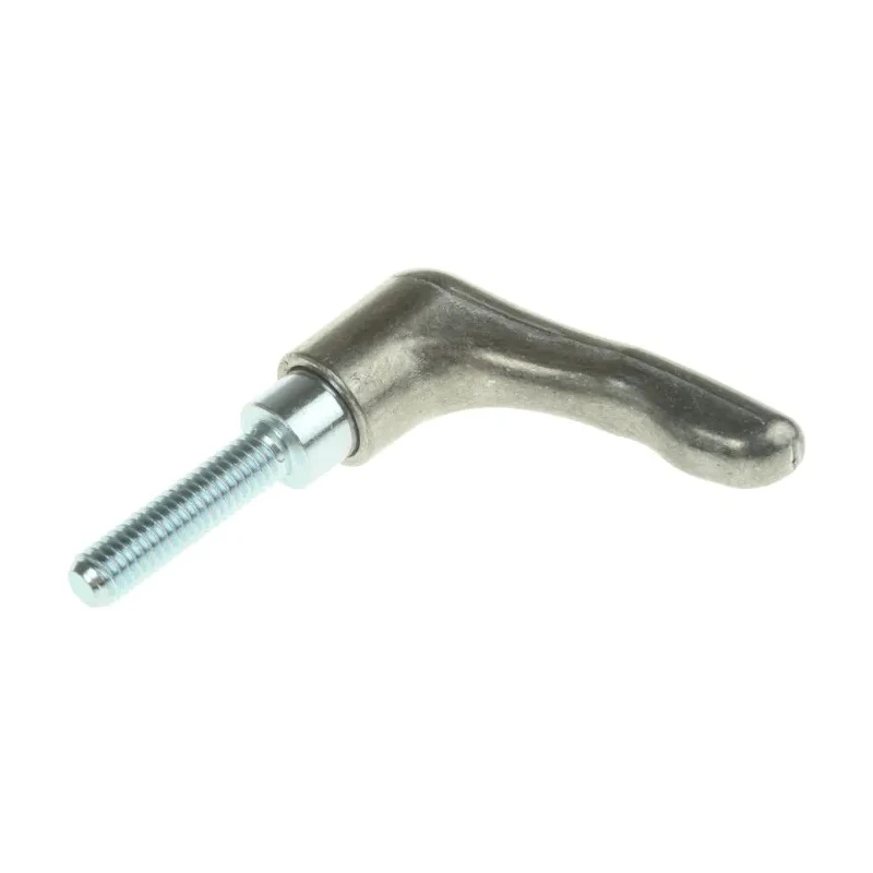 Rose+Krieger Zinc Galvanised Steel Clamp Lever M6x 25 mm Thread Length 40 mm Handle Length 90212