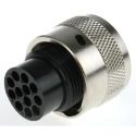 ITT Cannon Circular Connector 12 Contacts Cable Standard Plug Male IP65 Trident Ringlock Series 192922-1270 / TR1412PMS1NB