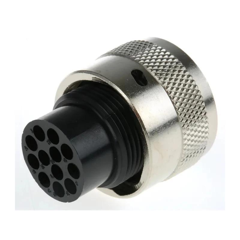 ITT Cannon Circular Connector 12 Contacts Cable Standard Plug Male IP65 Trident Ringlock Series 192922-1270 / TR1412PMS1NB