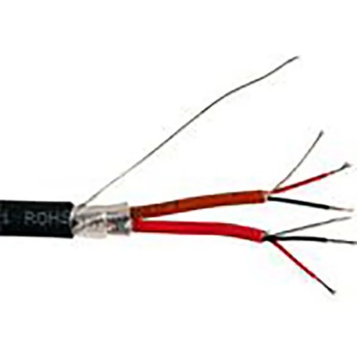 Belden 1509C Series 4 Core Screened Audio Cable 7.65 mm OD 152 m Black 1509C B59500