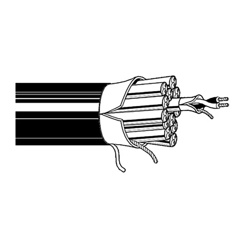 Belden 1509C Series 4 Core Screened Audio Cable 7.65 mm OD 152 m Black 1509C B59500