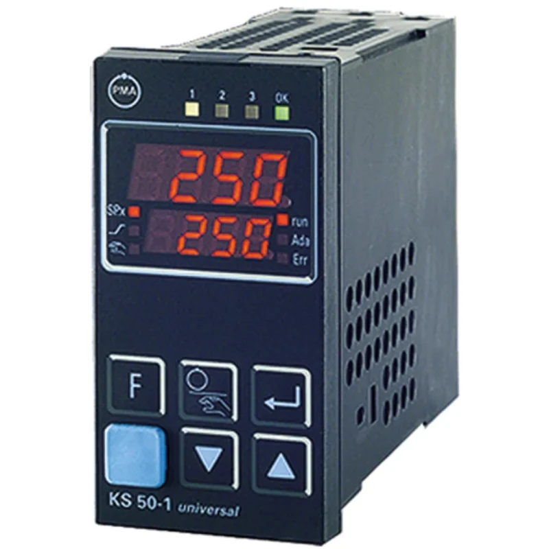 P.M.A Panel PID Temperature Controller 5 Input, 3 Output Optocoupler, Relay, Analogue Current/Voltage, Logic 260V KS50