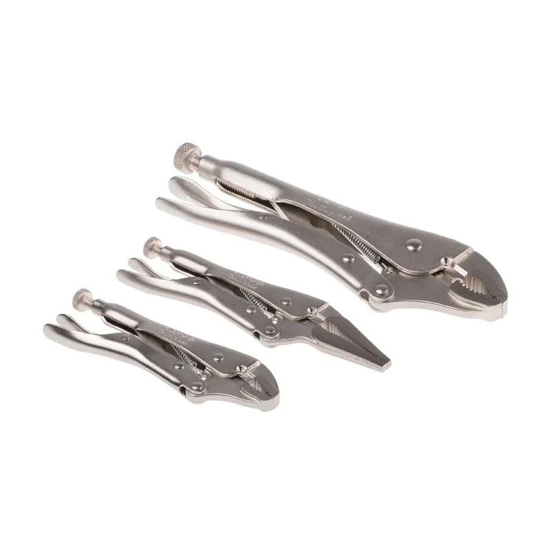 Irwin High-Grade Heat-Treated Alloy Steel 3-Piece Locking Plier Set 418-6271