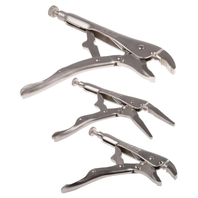 Irwin High-Grade Heat-Treated Alloy Steel 3-Piece Locking Plier Set 418-6271