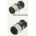 ITT Cannon Industrial Circular Connector 28 Contacts Cable Plug Female IP65 Trident Ringlock TR2028PFS1NB / 192926-0540