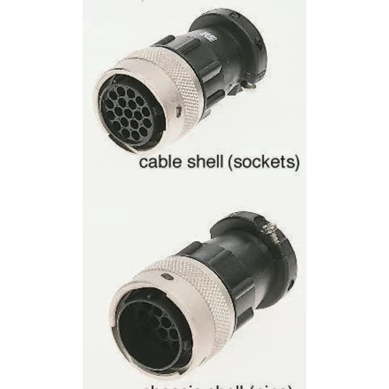 ITT Cannon Industrial Circular Connector 28 Contacts Cable Plug Female IP65 Trident Ringlock TR2028PFS1NB / 192926-0540